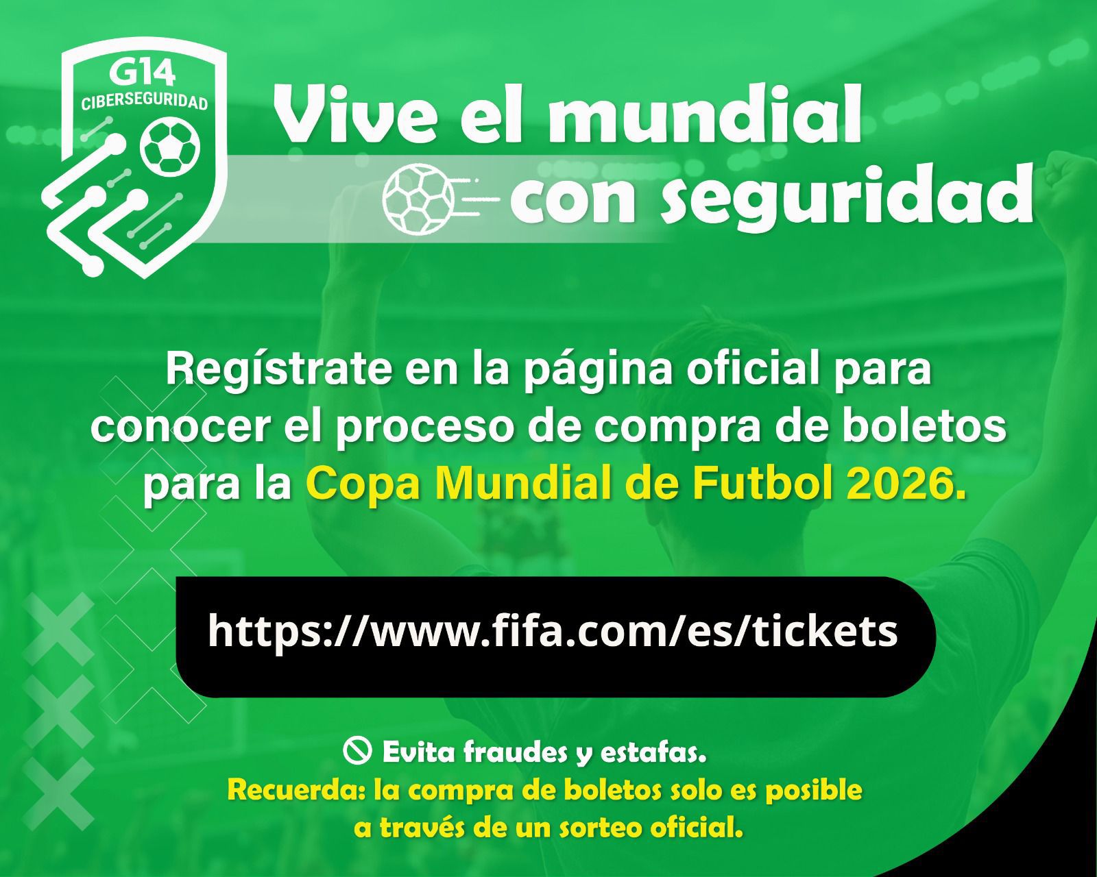 SSPC realiza recomendaciones para prevenir estafas en compra de boletos para el Mundial de Futbol 2026